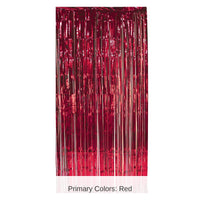 6 Pack Bulk 1-Ply Party Gleam 'N Curtain - red