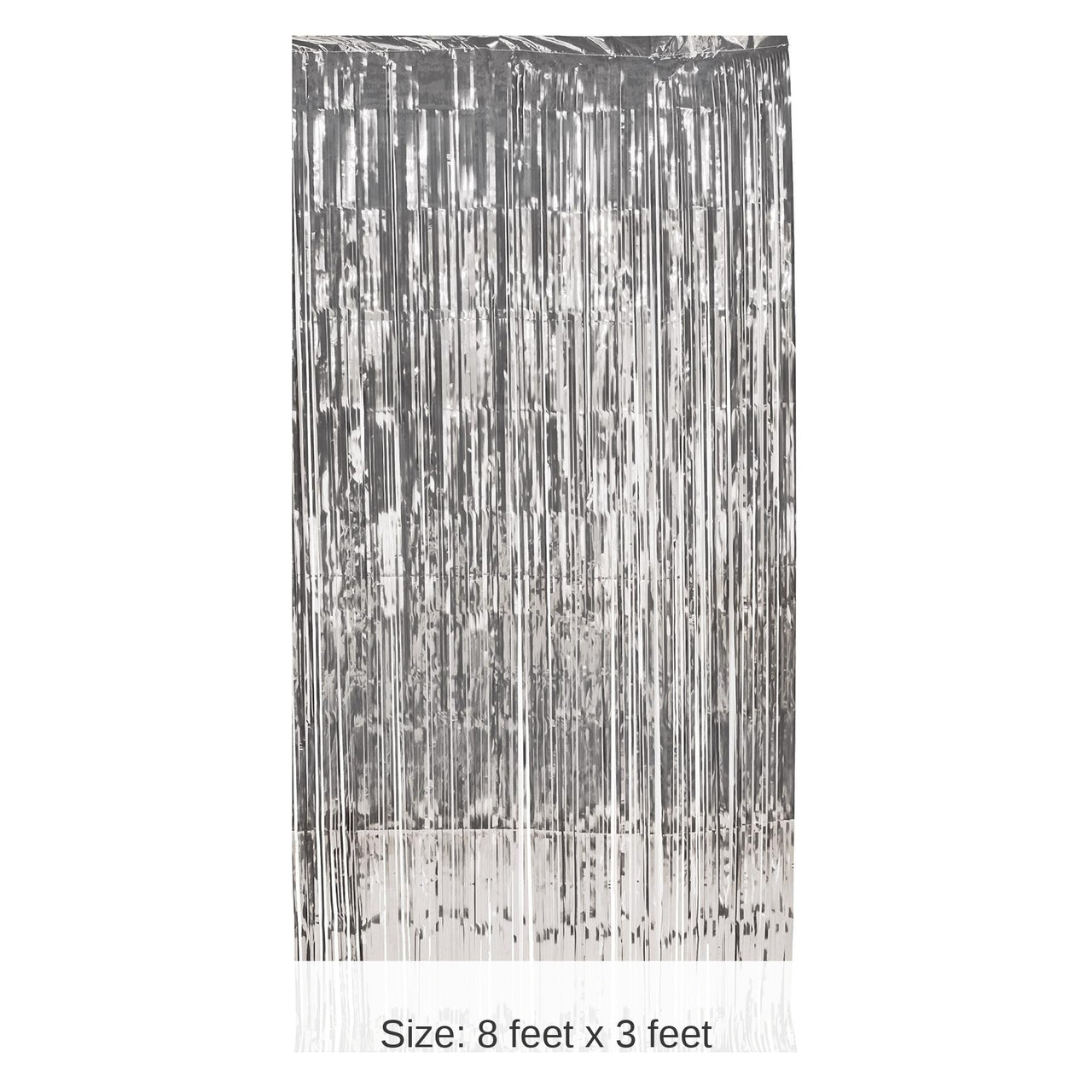 6 Pack Bulk 1-Ply Party Gleam 'N Curtain - silver