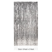 6 Pack Bulk 1-Ply Party Gleam 'N Curtain - silver
