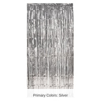 6 Pack Bulk 1-Ply Party Gleam 'N Curtain - silver