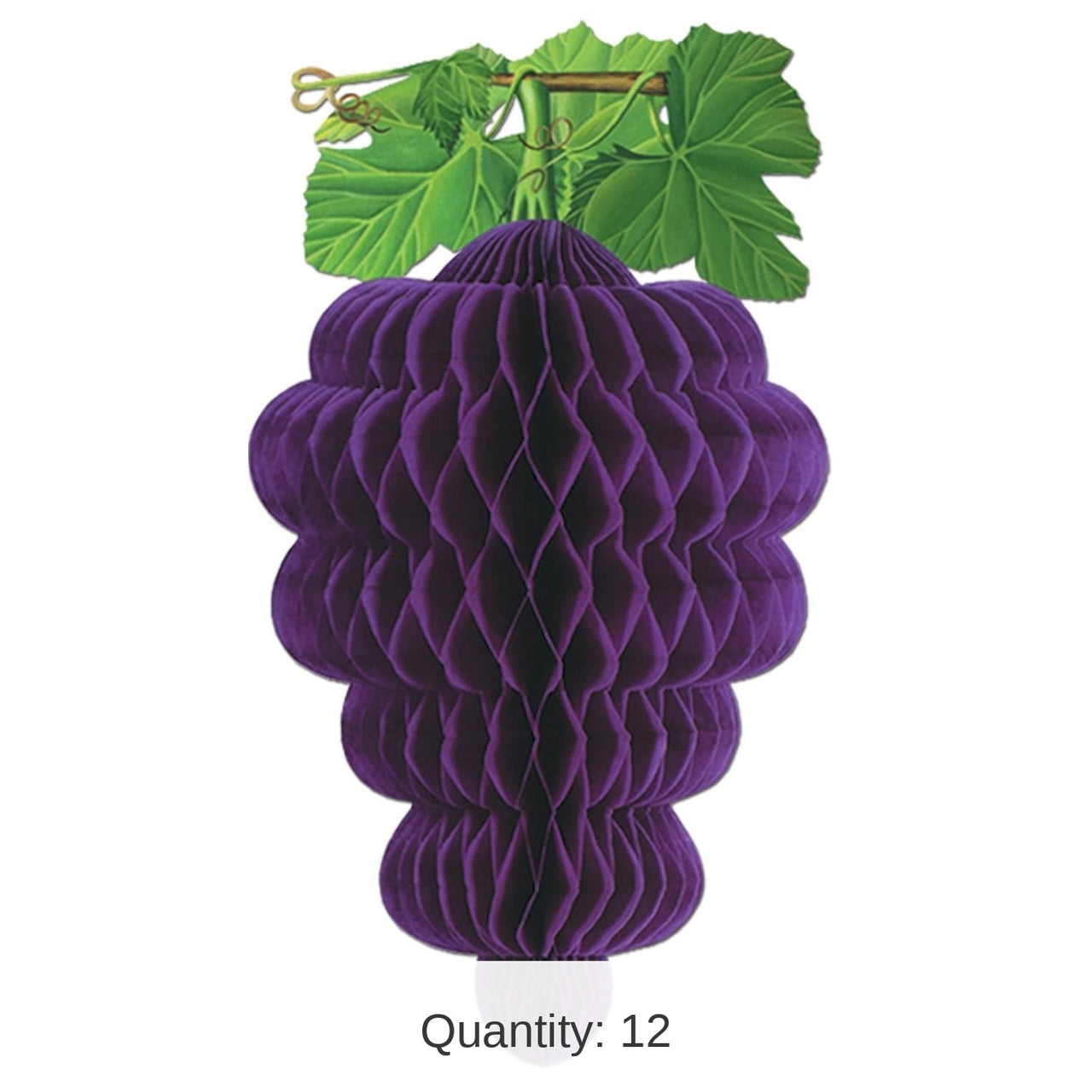 12 Pack Bulk Tissue Grape Cluster Party Decoration