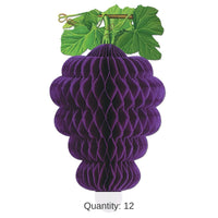 12 Pack Bulk Tissue Grape Cluster Party Decoration