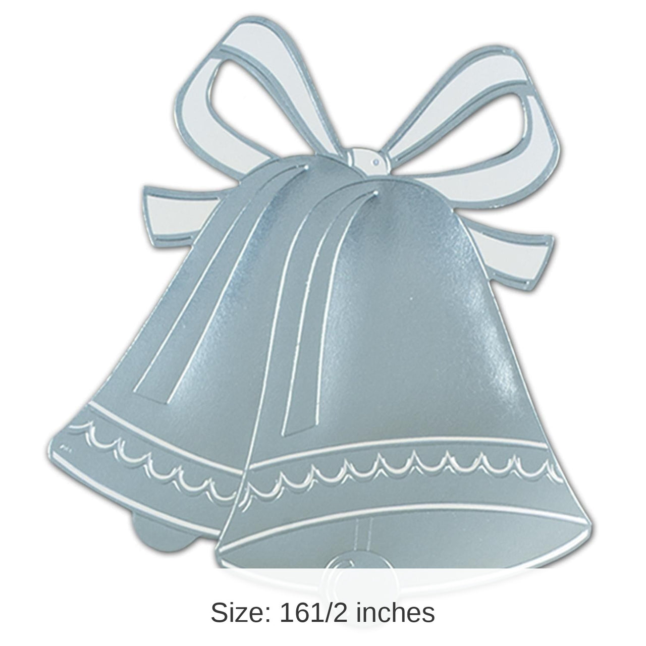 24 Pack Bulk Foil Wedding Bell Silhouette