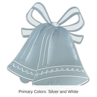 24 Pack Bulk Foil Wedding Bell Silhouette