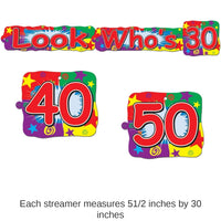 12 Pack Bulk Look Who's Streamer