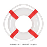 24 Pack Bulk Nautical Party Plastic Life Preserver 1 Sided