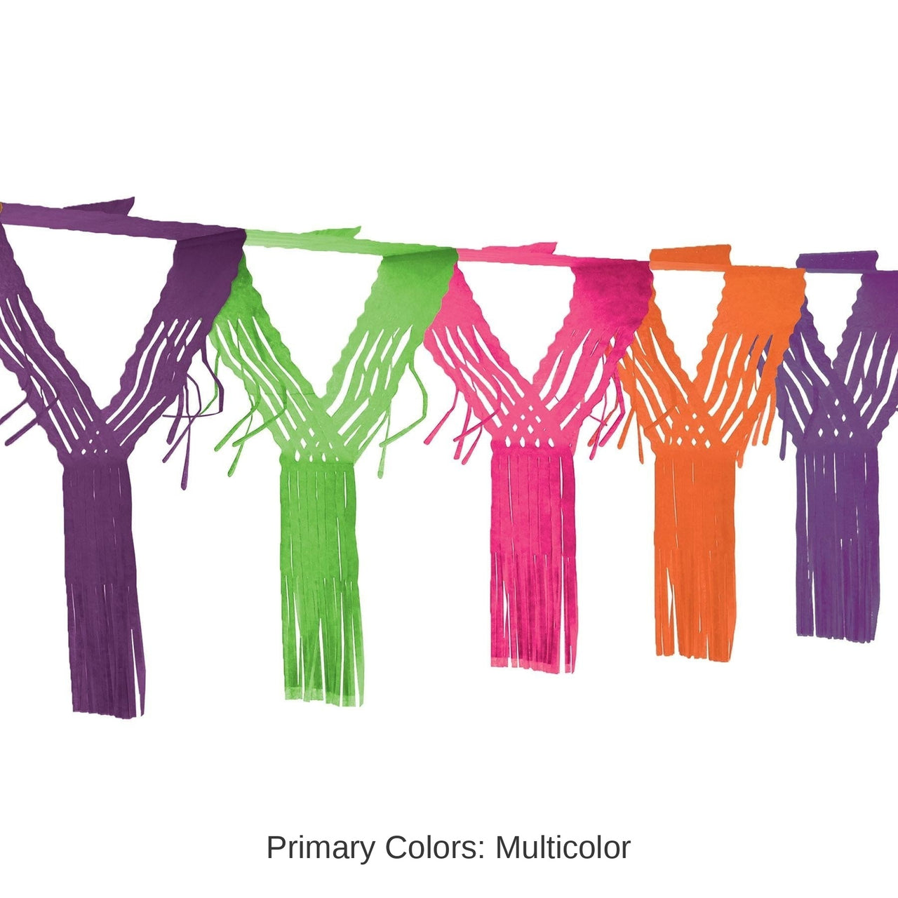 12 Pack Bulk Fiesta Drop Fringe Garland - bright