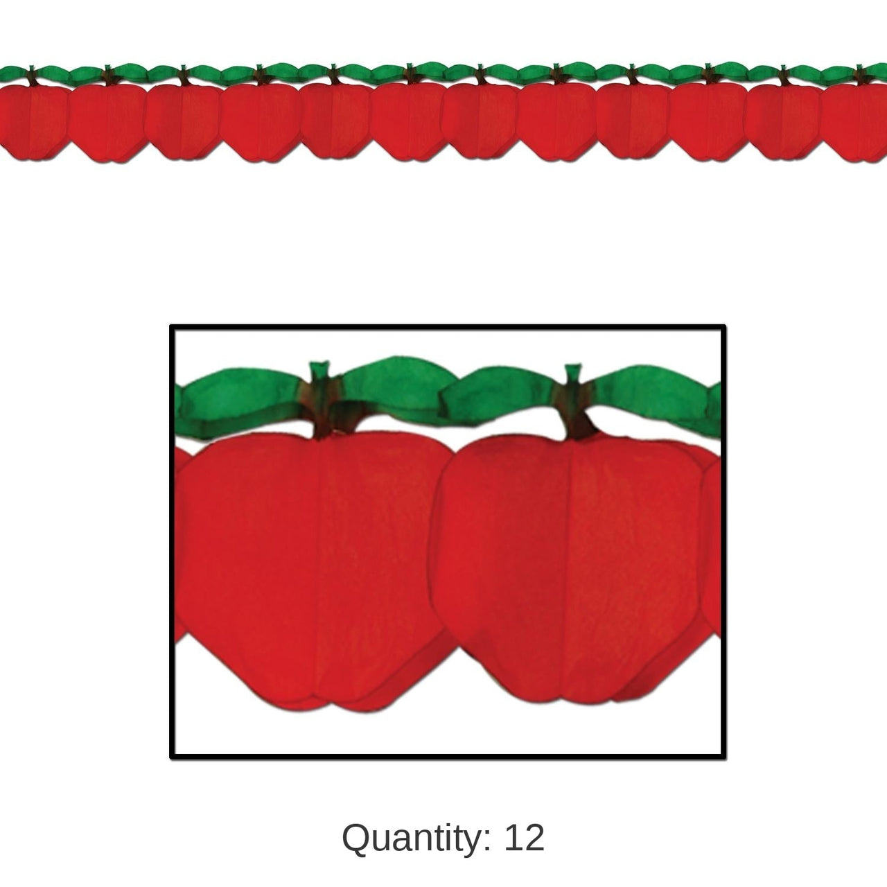 12 Pack Bulk Apple Party Garland