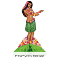 12 Pack Bulk Luau Party Hula Centerpiece