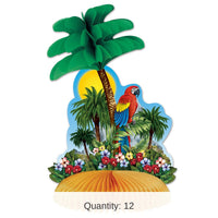 12 Pack Bulk Luau Party Tropical Island Centerpiece