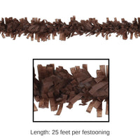 24 Pack Bulk Tissue Festooning Party - brown