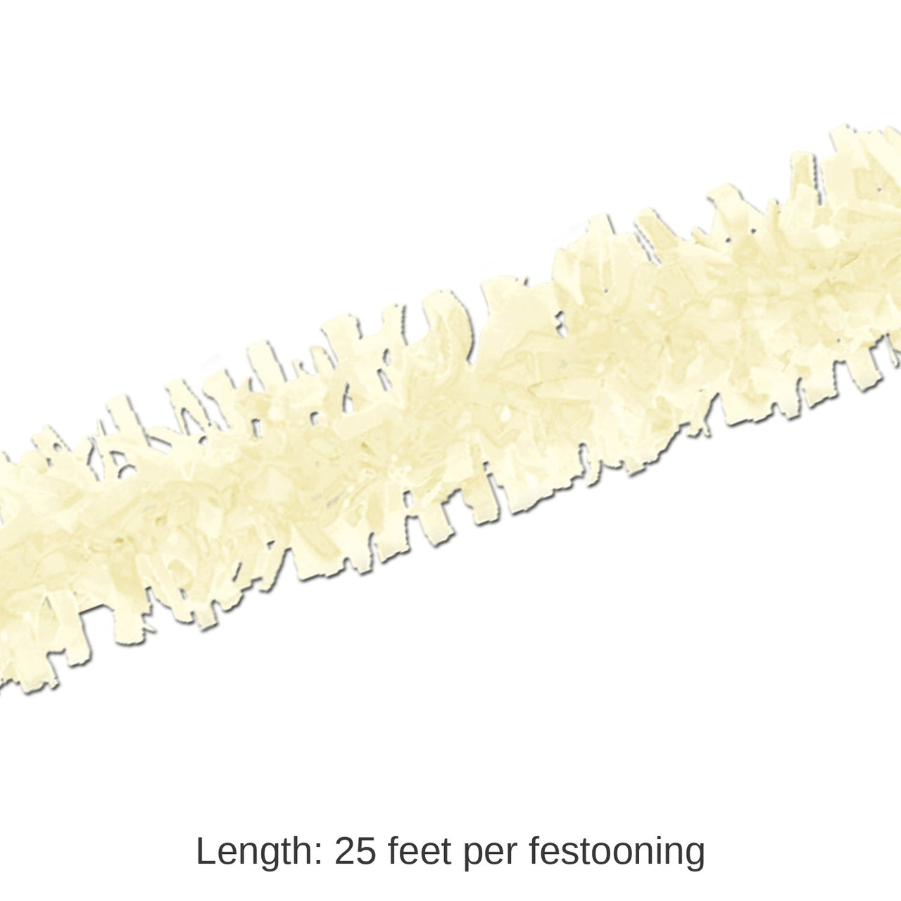 24 Pack Bulk Tissue Party Festooning - ivory