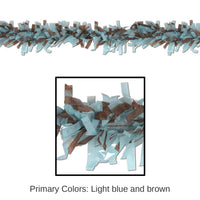 24 Pack Bulk Tissue Festooning Party - Light blue/brown