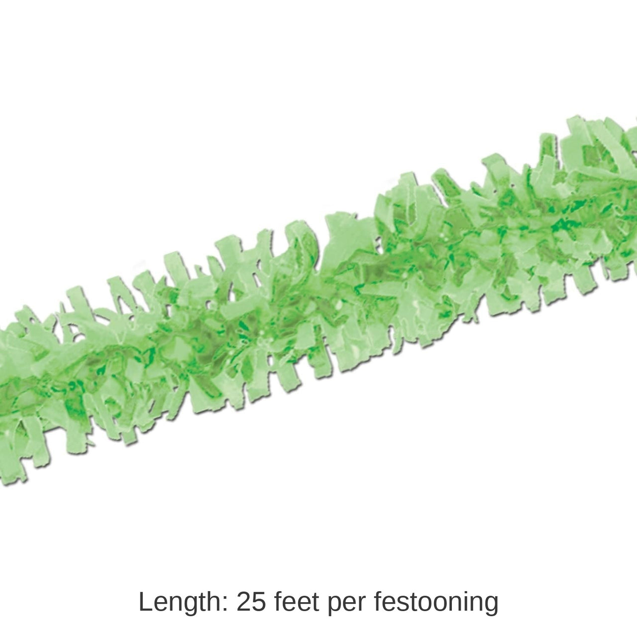 24 Pack Bulk Tissue Party Festooning - Light green