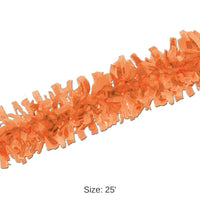 24 Pack Bulk Tissue Party Festooning - orange