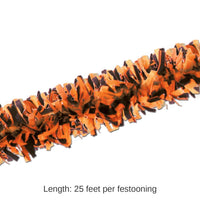 24 Pack Bulk Halloween Tissue Festooning - orange/black
