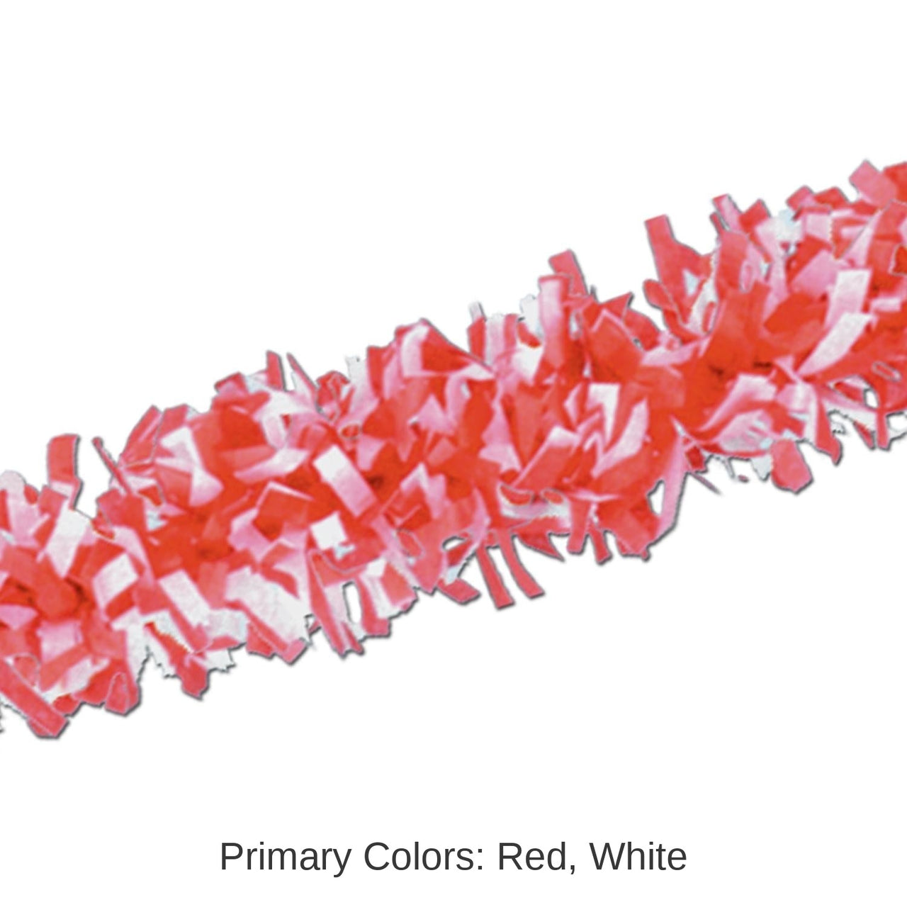 24 Pack Bulk Valentine's Day Tissue Festooning - red/white