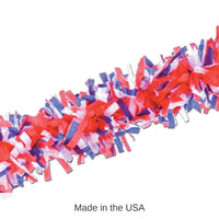 24 Pack Bulk Tissue Festooning Party Decor - red - white - blue