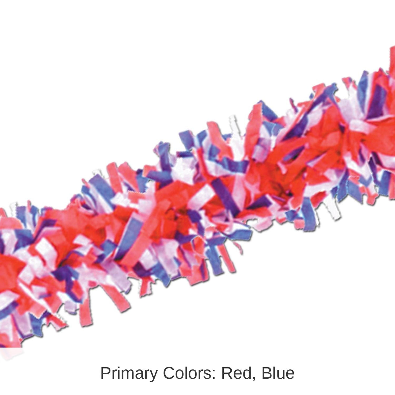 24 Pack Bulk Tissue Festooning Party Decor - red - white - blue