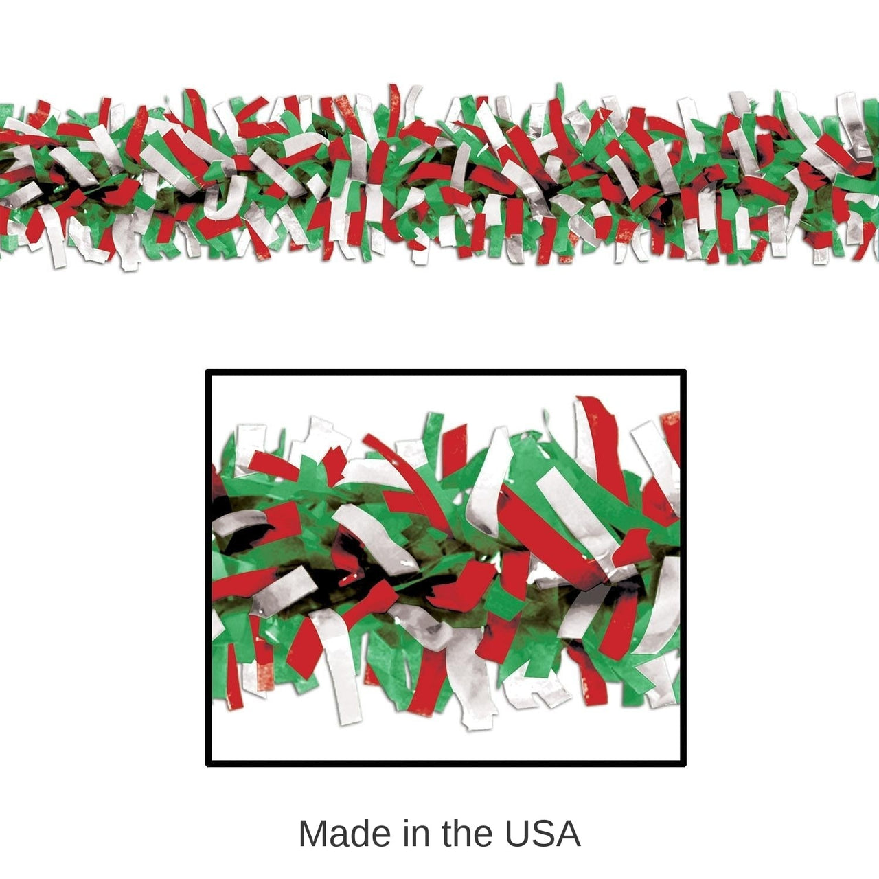 24 Pack Bulk Fiesta Tissue Festooning - red - white - green