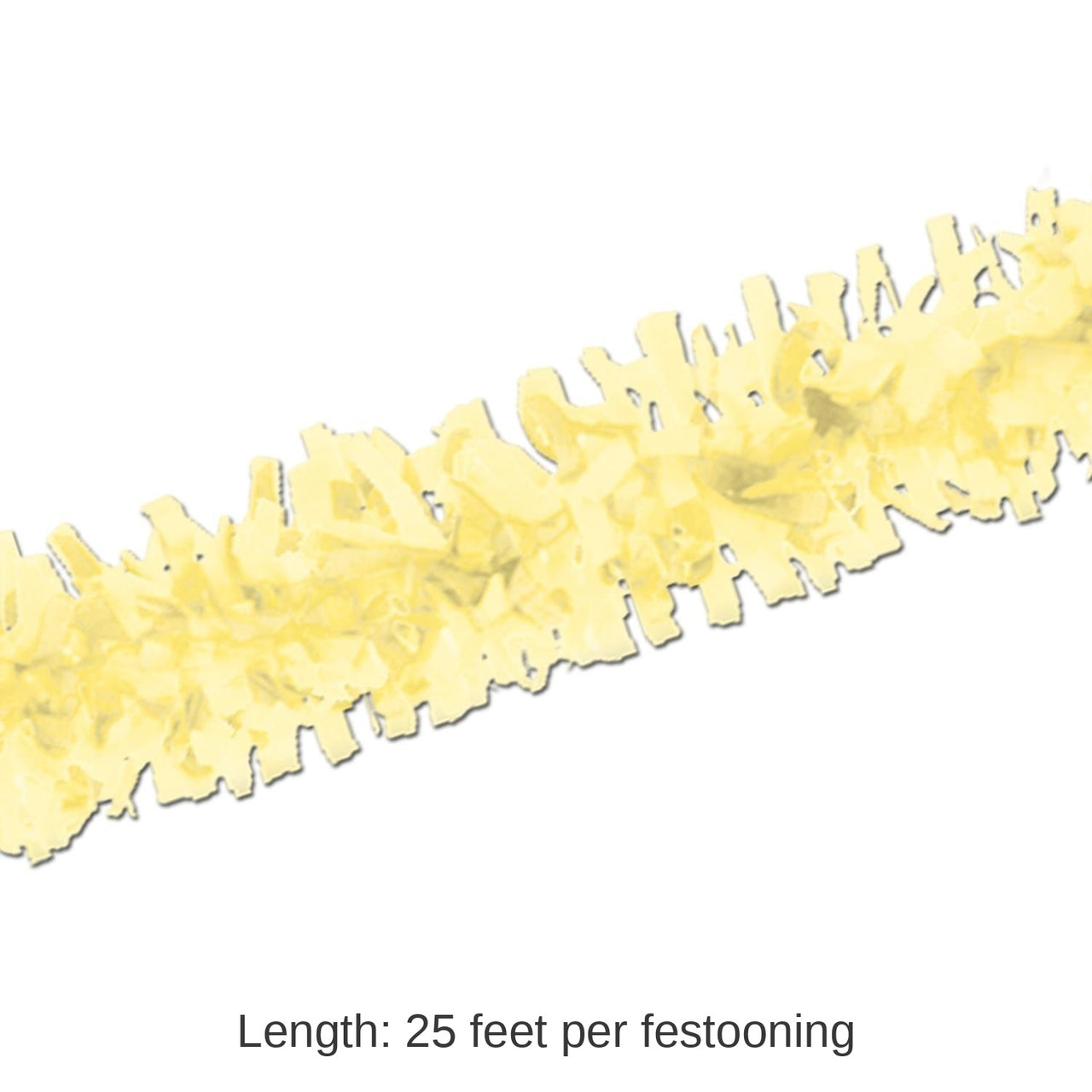 24 Pack Bulk Tissue Party Festooning - yellow