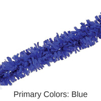 12 Piece Bulk Pkgd Tissue Party Festooning - blue