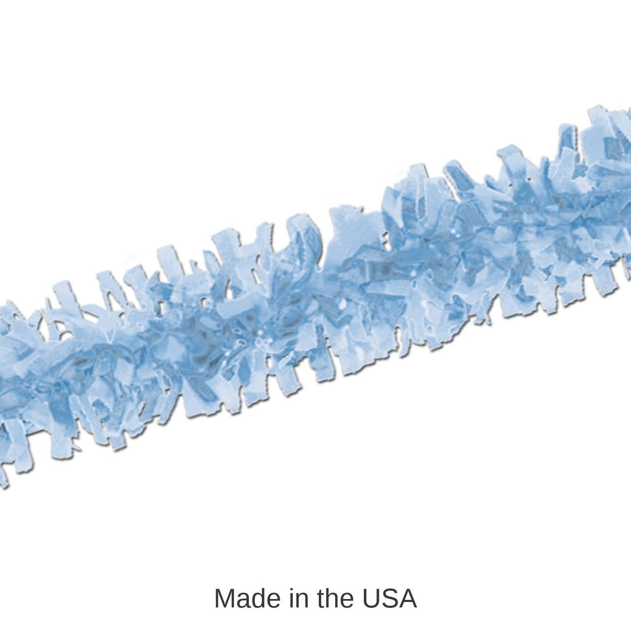 12 Piece Bulk Pkgd Tissue Party Festooning - Light blue