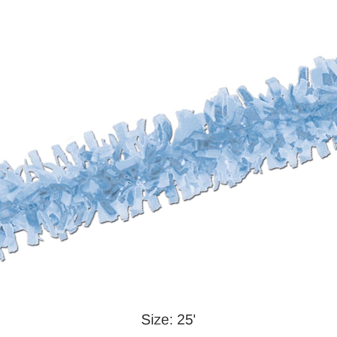 12 Piece Bulk Pkgd Tissue Party Festooning - Light blue