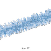 12 Piece Bulk Pkgd Tissue Party Festooning - Light blue