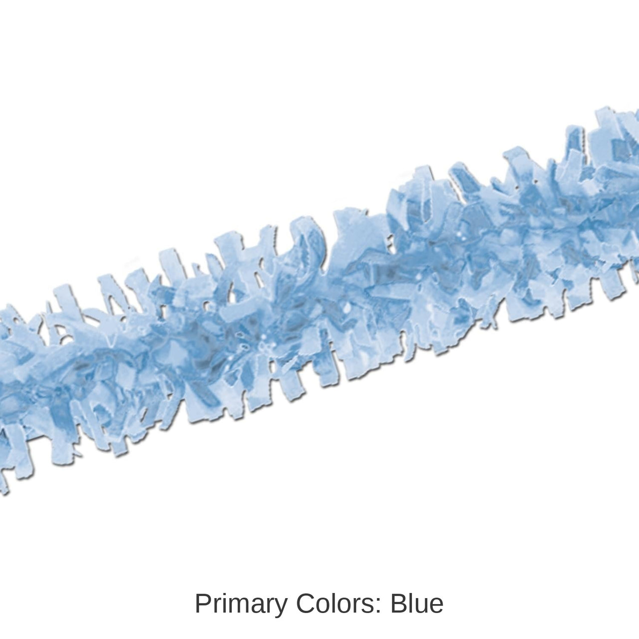12 Piece Bulk Pkgd Tissue Party Festooning - Light blue