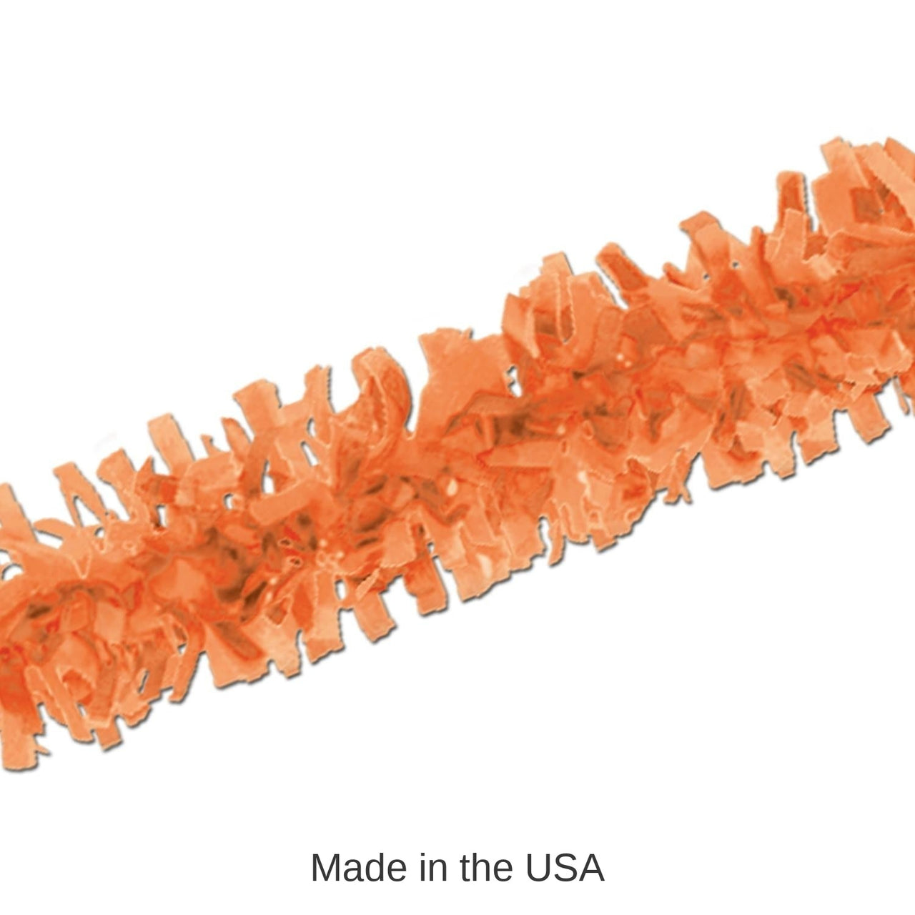 12 Piece Bulk Pkgd Party Tissue Festooning - orange