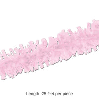 12 Piece Bulk Pkgd Party Tissue Festooning - pink