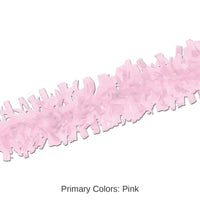 12 Piece Bulk Pkgd Party Tissue Festooning - pink
