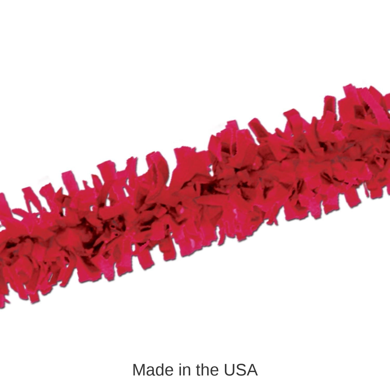 12 Piece Bulk Pkgd Party Tissue Festooning - red