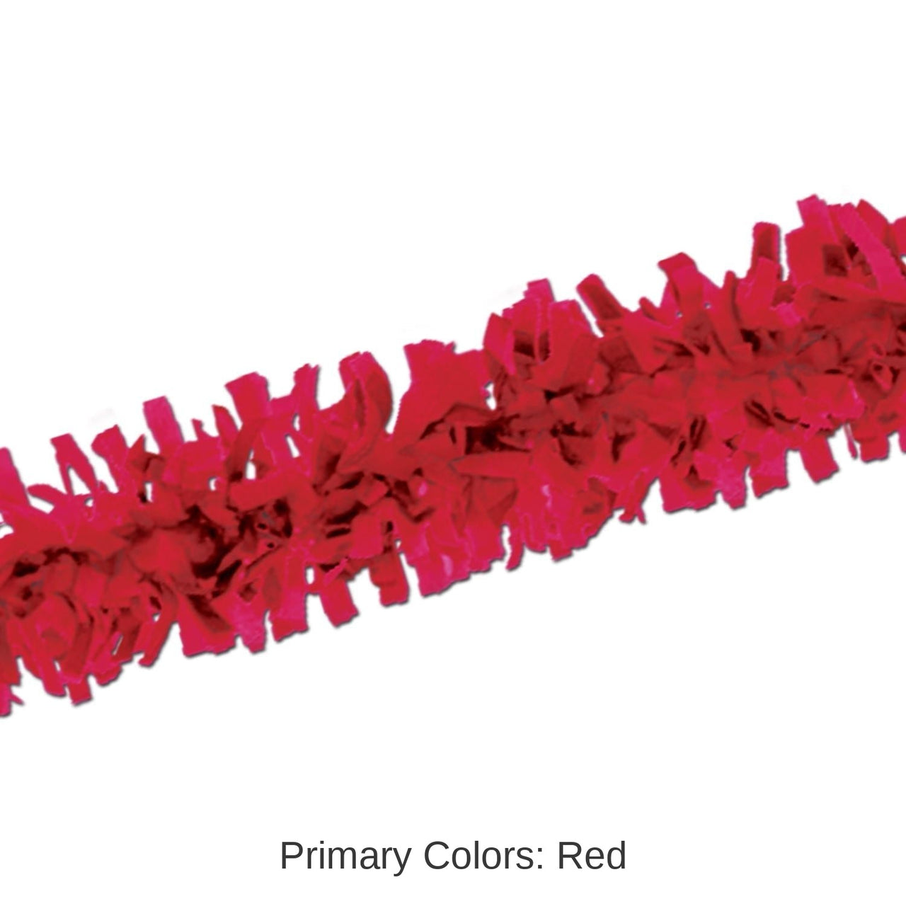 12 Piece Bulk Pkgd Party Tissue Festooning - red