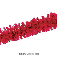 12 Piece Bulk Pkgd Party Tissue Festooning - red