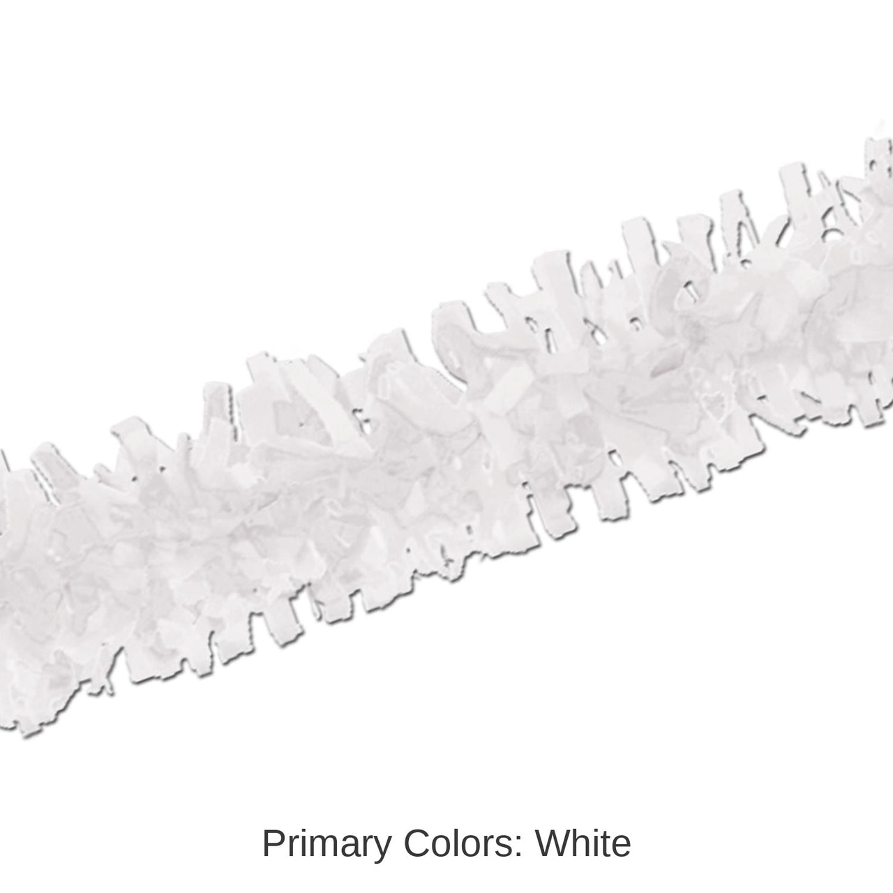 12 Piece Bulk Pkgd Tissue Party Festooning - white