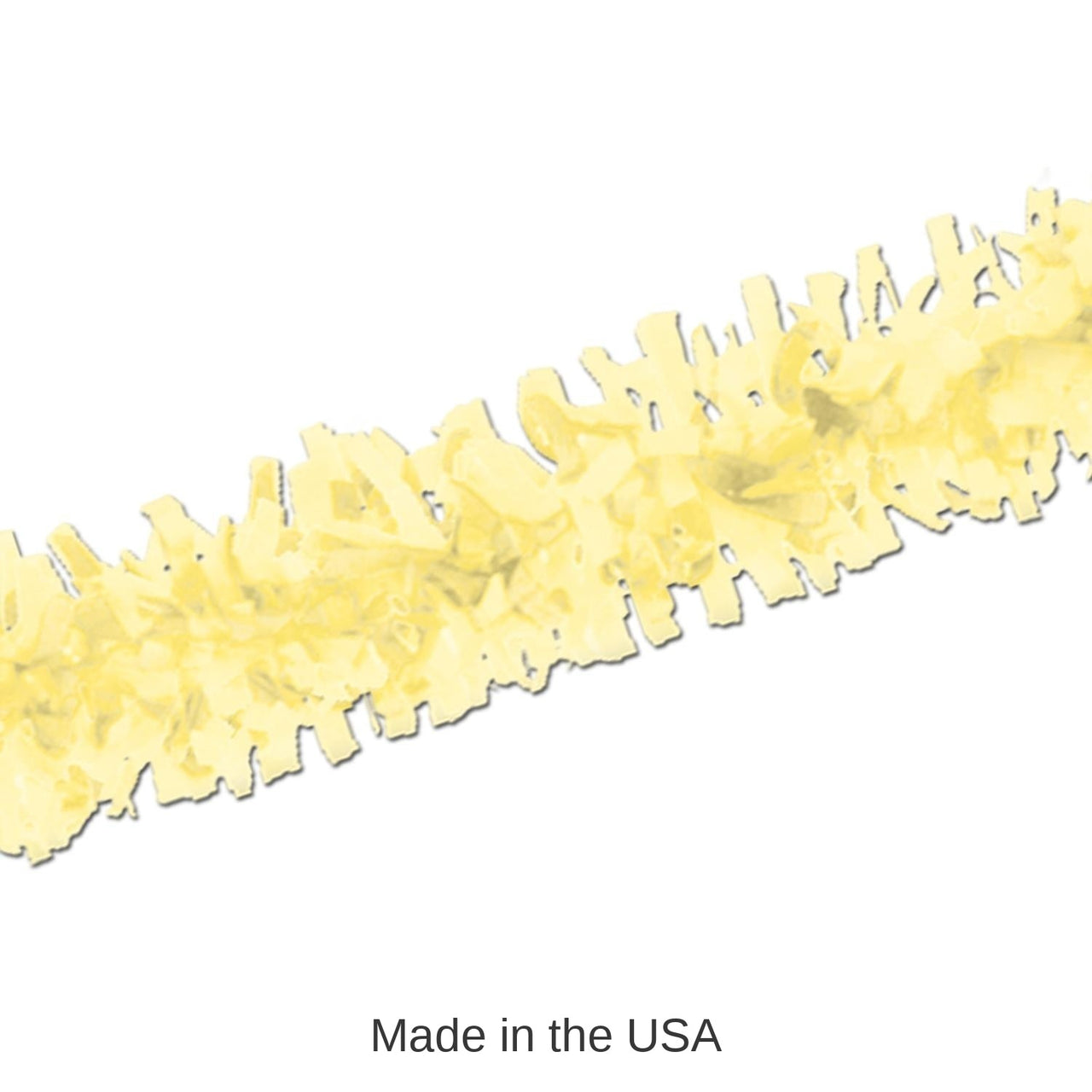 12 Piece Bulk Pkgd Party Tissue Festooning - yellow