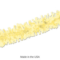 12 Piece Bulk Pkgd Party Tissue Festooning - yellow