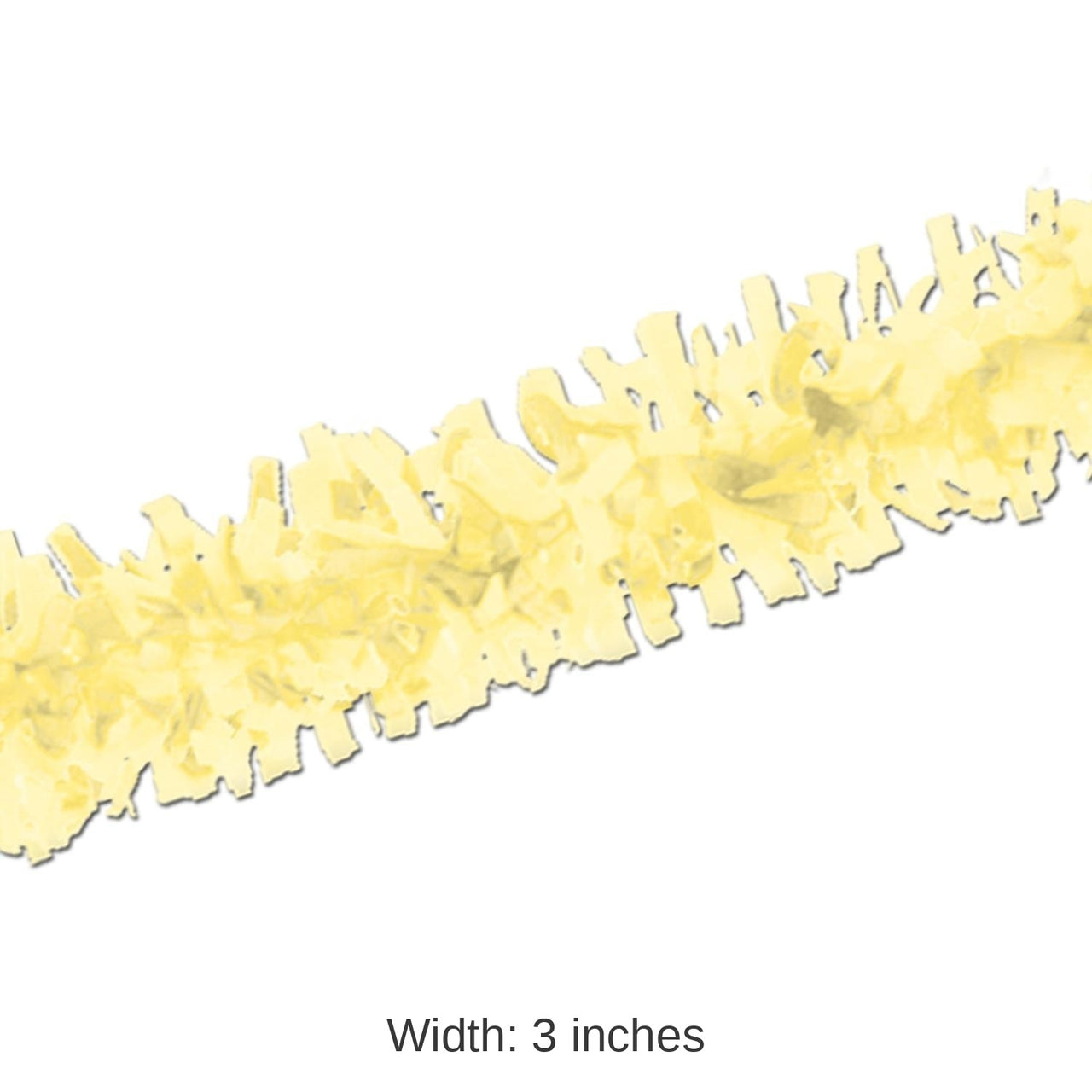 12 Piece Bulk Pkgd Party Tissue Festooning - yellow
