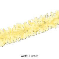 12 Piece Bulk Pkgd Party Tissue Festooning - yellow