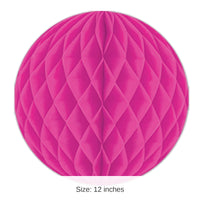 24 Pack Bulk Party Tissue Ball - cerise