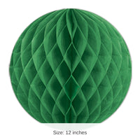 24 Pack Bulk Party Tissue Ball - green