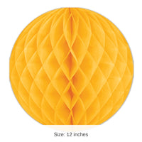24 Pack Bulk Party Tissue Ball - golden-yellow