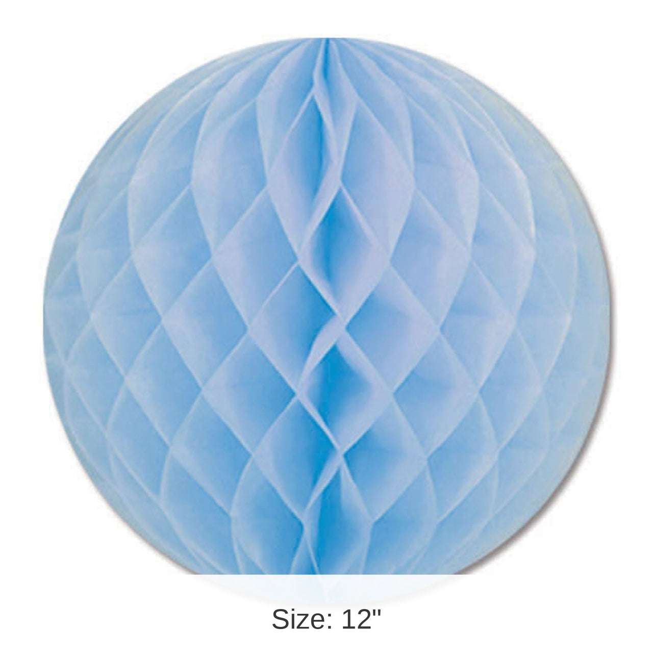 24 Pack Bulk Party Tissue Ball - Light blue