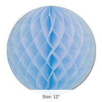24 Pack Bulk Party Tissue Ball - Light blue