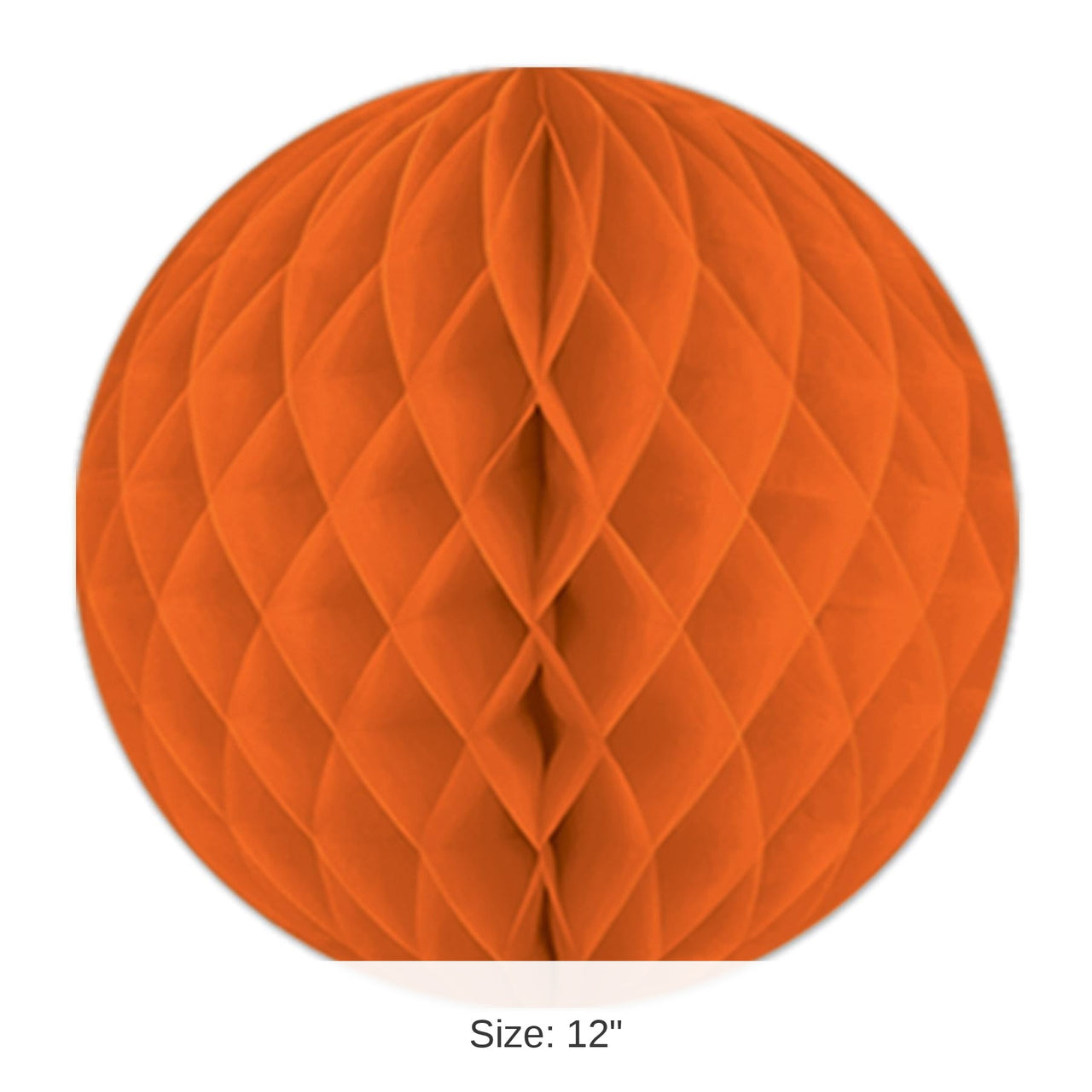 24 Pack Bulk Party Tissue Ball - orange