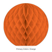 24 Pack Bulk Party Tissue Ball - orange