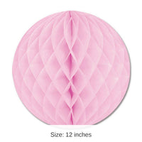 24 Pack Bulk Party Tissue Ball - pink