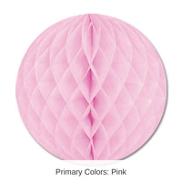 24 Pack Bulk Party Tissue Ball - pink